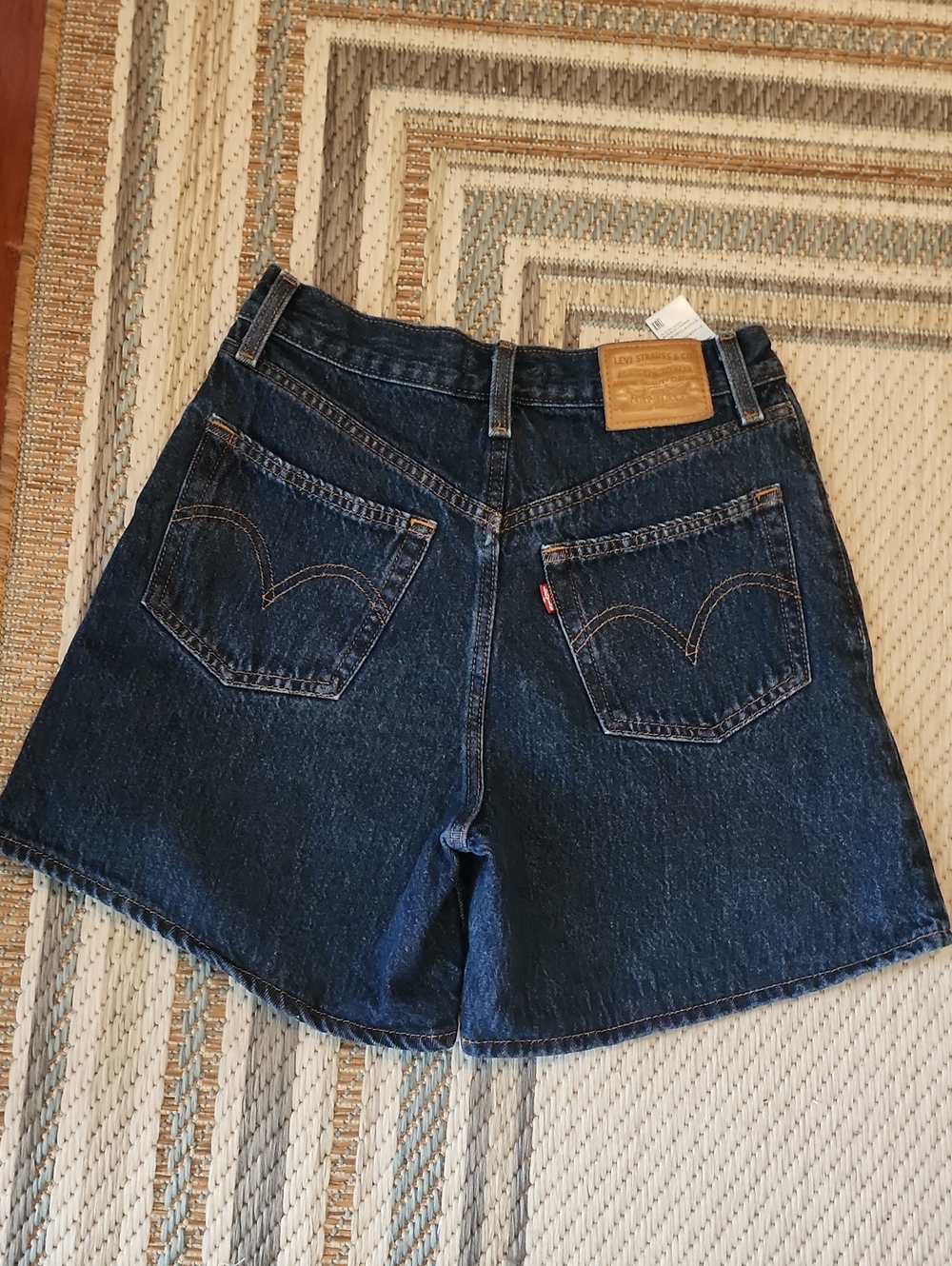 Levi's Women's Dark Indigo Denim Shorts